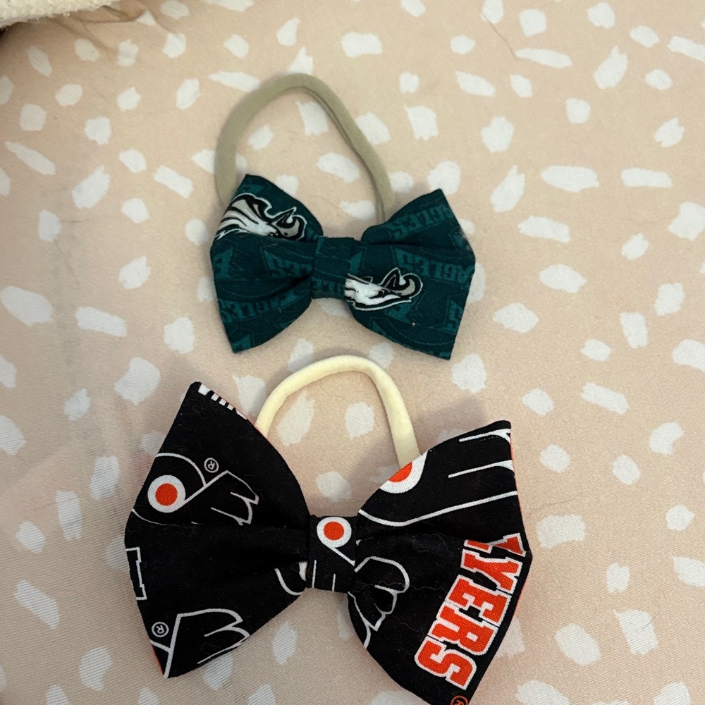 Kids Sports Team Hair Ties - Black and Green